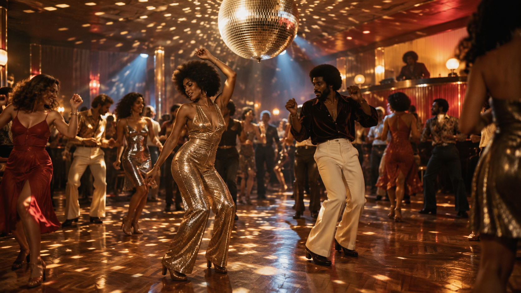 Disco music editorial artwork