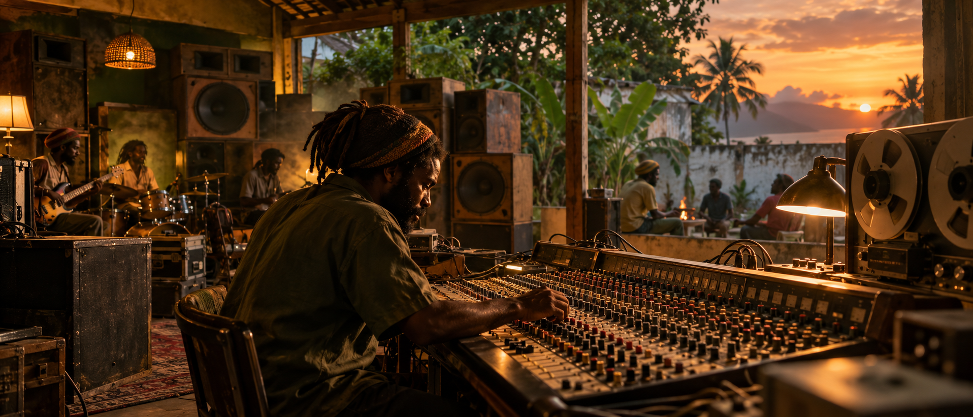 Dub music editorial artwork