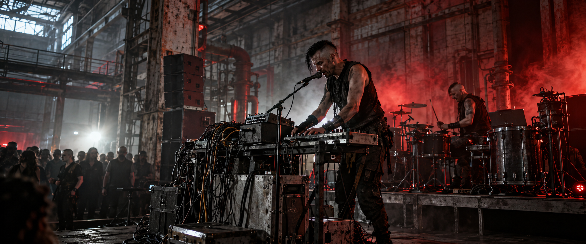 Industrial music editorial artwork