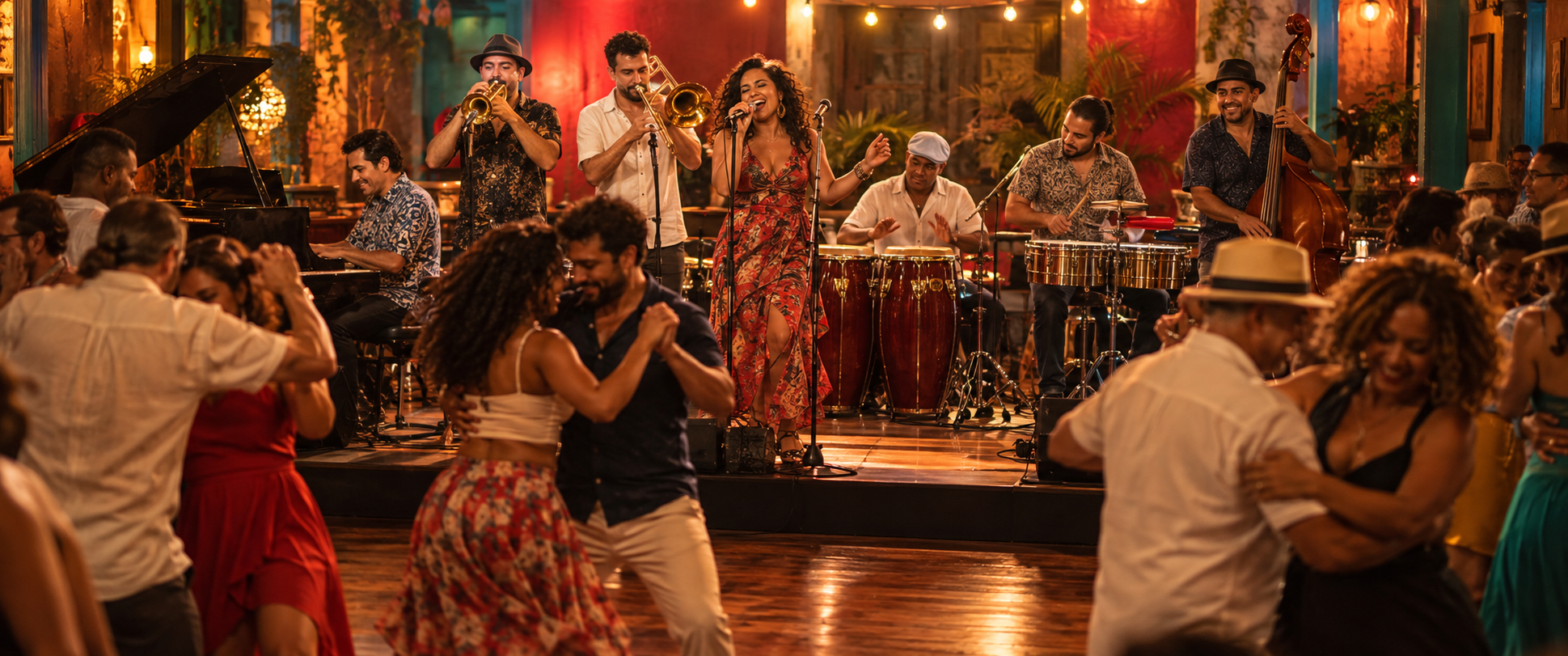 Latin music editorial artwork