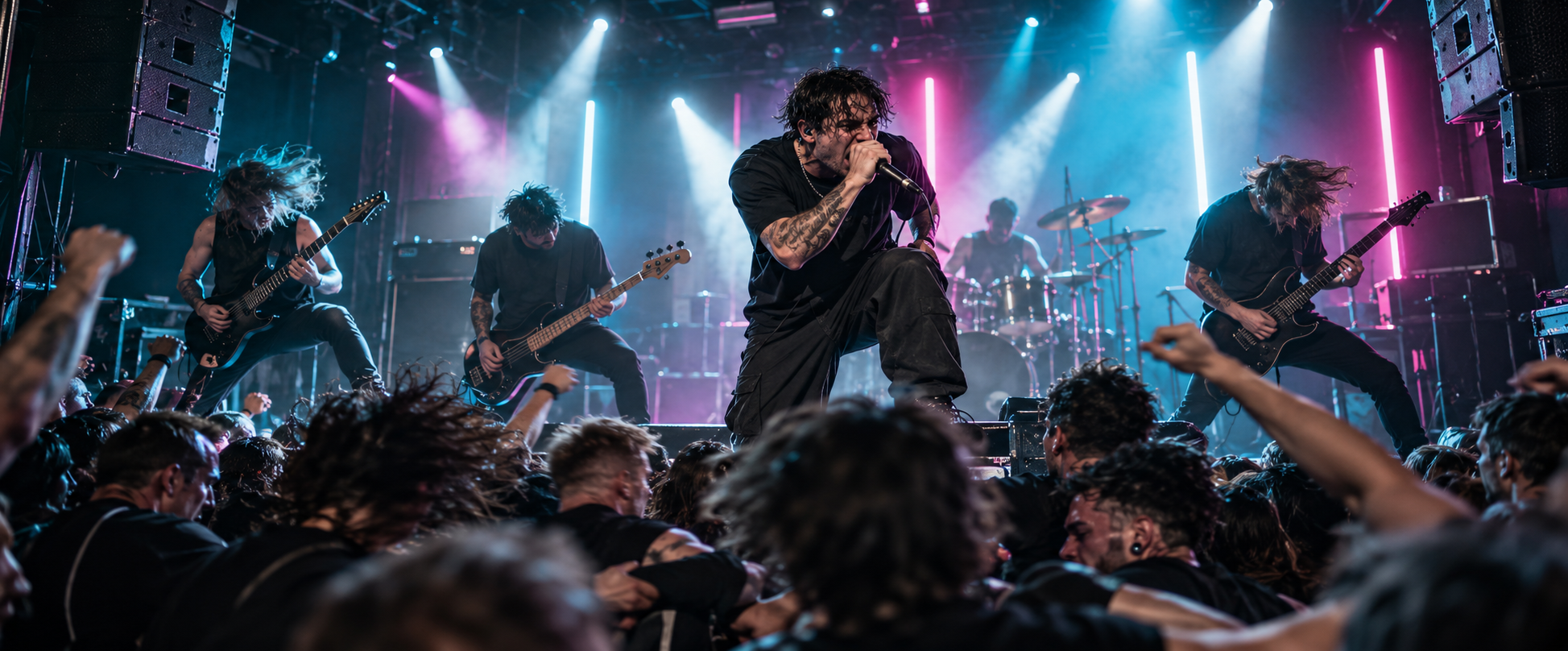 Metalcore music editorial artwork