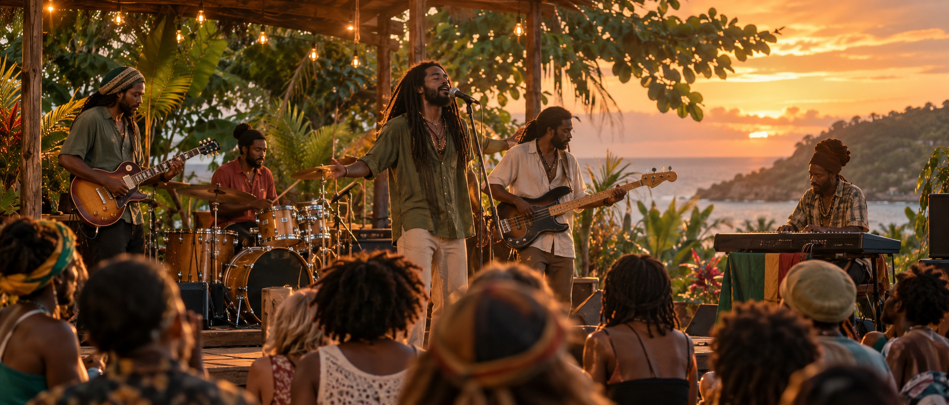 Reggae music editorial artwork