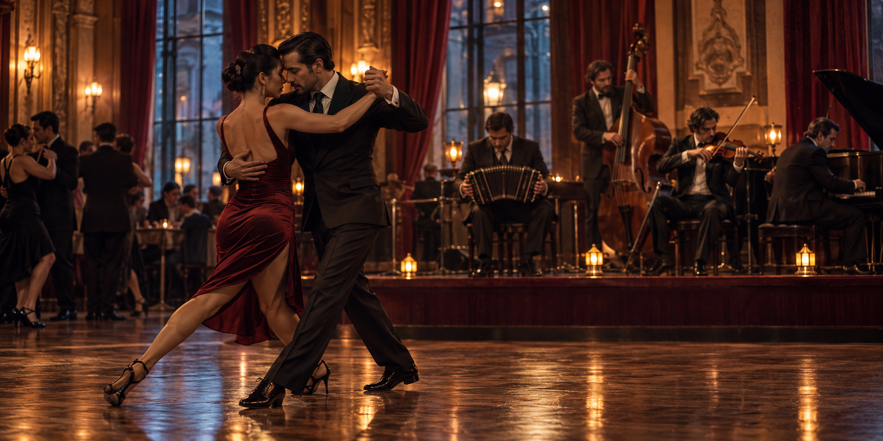 Tango music editorial artwork